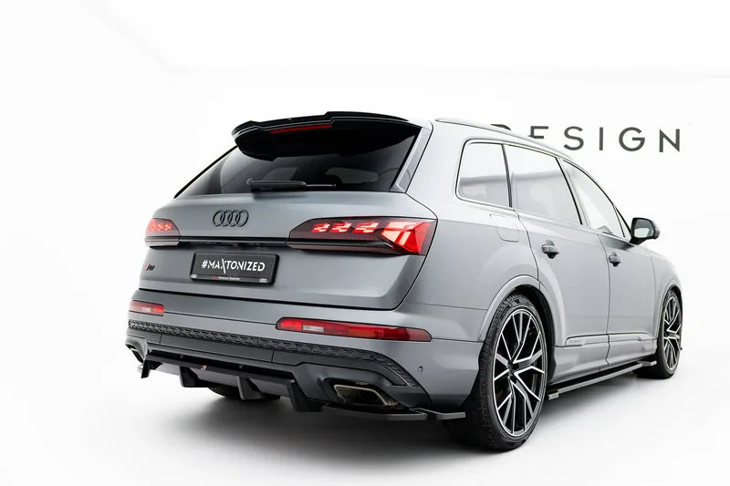 Задний сплиттер с вертикальными рёбрами — Audi Q7 S-Line Mk2 Facelift 2 (2023–)
