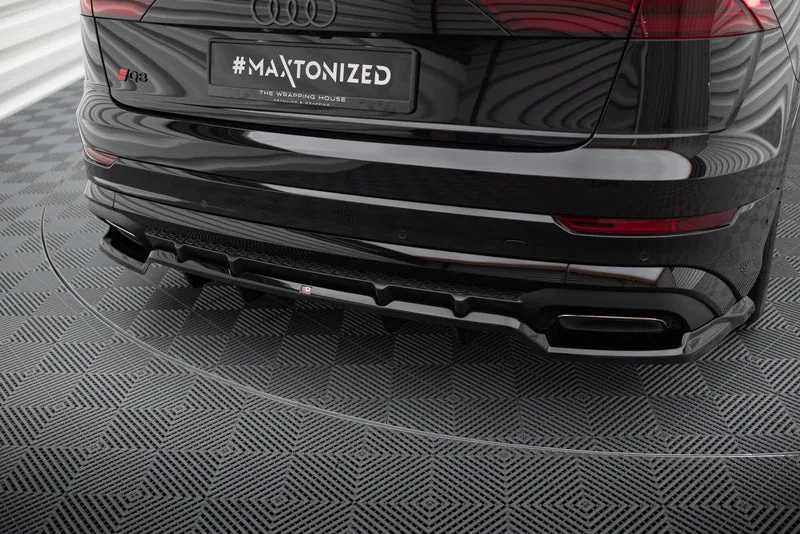Rear splitter V.1 with vertical bars — Audi SQ8 / Q8 S-Line Mk1 Facelift (2023–)