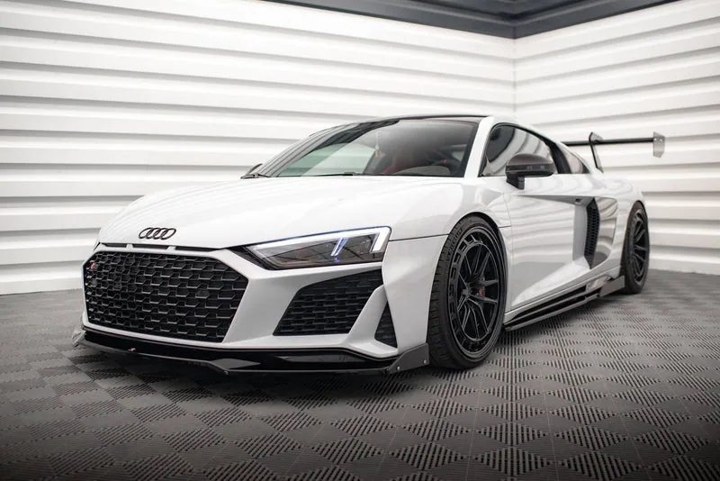 Передний сплиттер V.3 + накладки — Audi R8 Mk2 Facelift (2018–2023)