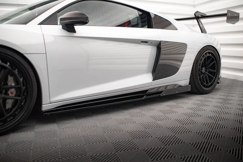 Side skirts V.2 + flaps — Audi R8 Mk2 Facelift (2018–2023)
