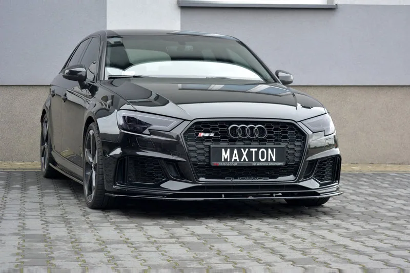 Передний сплиттер V.1 — Audi RS3 Sportback 8V Facelift (2016–2020)