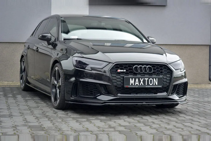 Передний сплиттер V.2 — Audi RS3 Sportback 8V Facelift (2016–2020)