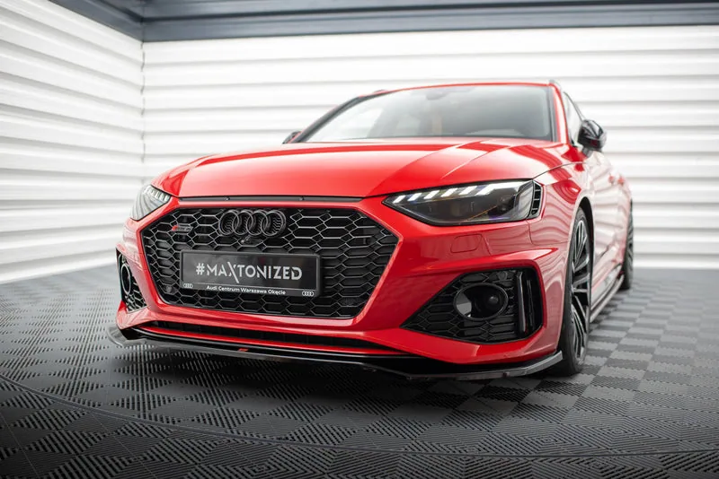 Передний сплиттер V.1 — Audi RS4 B9 Facelift (2019–)