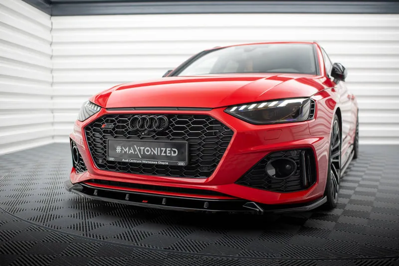 Передний сплиттер V.2 — Audi RS4 B9 Facelift (2019–)