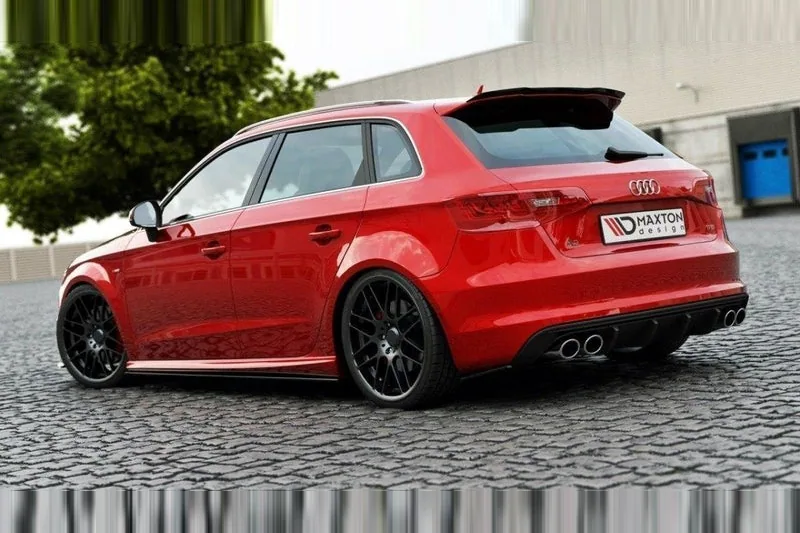 Задние боковые сплиттеры — Audi S3 / A3 S-Line 8v Hatchback / Sportback (2013–2016)