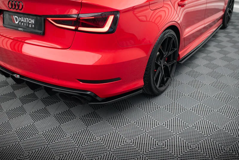 Задние боковые сплиттеры — Audi S3 Sedan 8V (2013–2016)