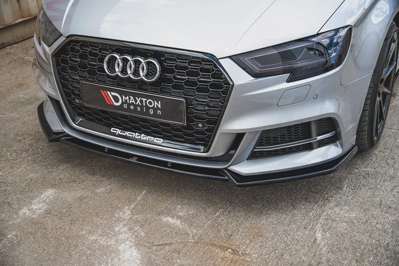 Front splitter V.3 — Audi S3 / A3 S-Line 8V Facelift Sedan (2016–2020)