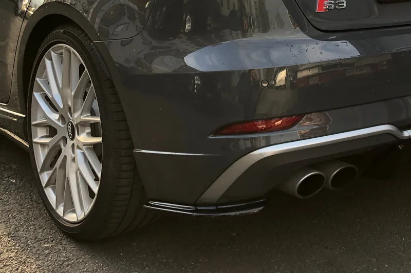 Задние боковые сплиттеры — Audi S3 8v Facelift (2016–2020)