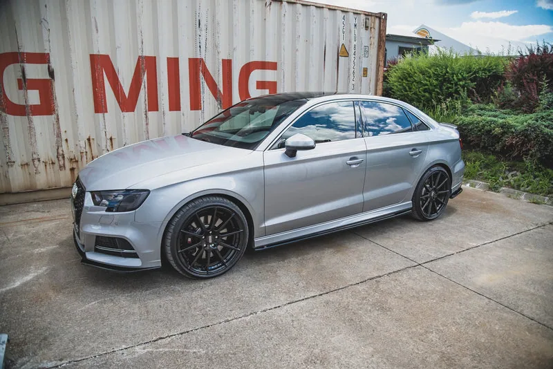 Side skirts V.2 — Audi S3 / A3 S-Line Sedan 8V Facelift (2016–2020)