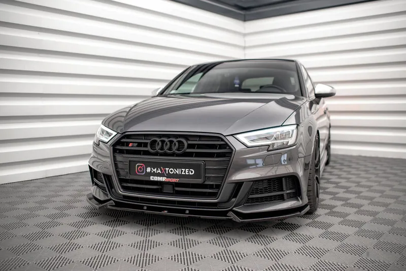 Esisplitter V.1 — Audi S3 / A3 S-Line Sportback 8V Facelift (2016–2020)