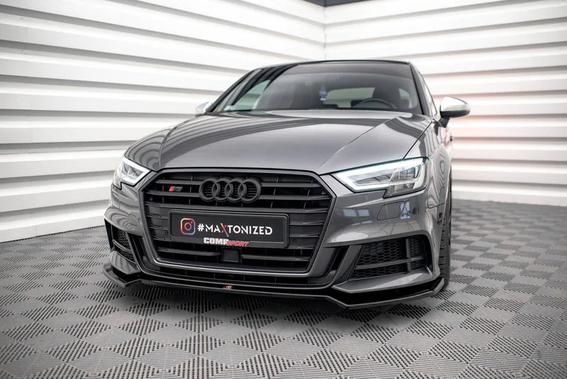 Esisplitter V.2 — Audi S3 / A3 S-Line Sportback 8V Facelift (2016–2020)