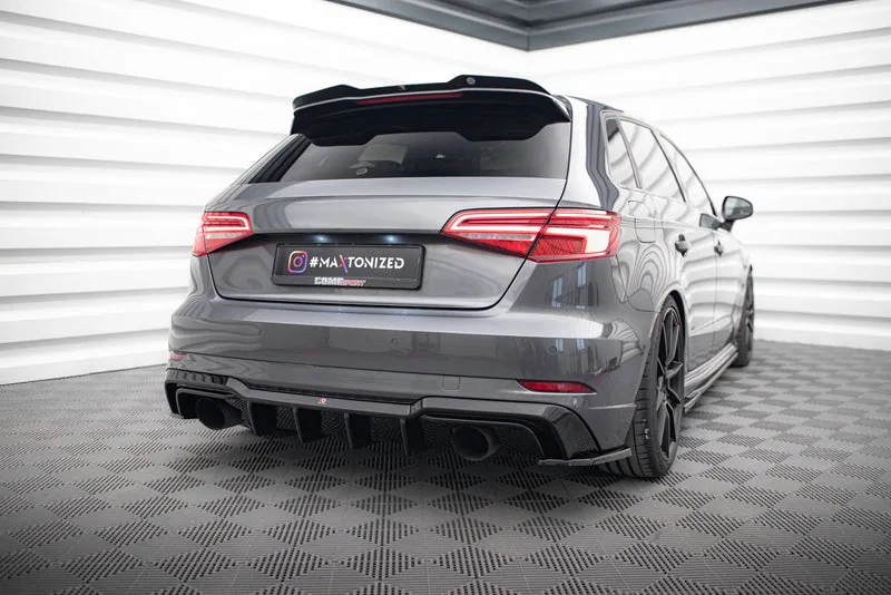 Задний диффузор — Audi A3 S-Line Sportback 8V Facelift (Version with single Exhausts on both sides) (2016–2020)