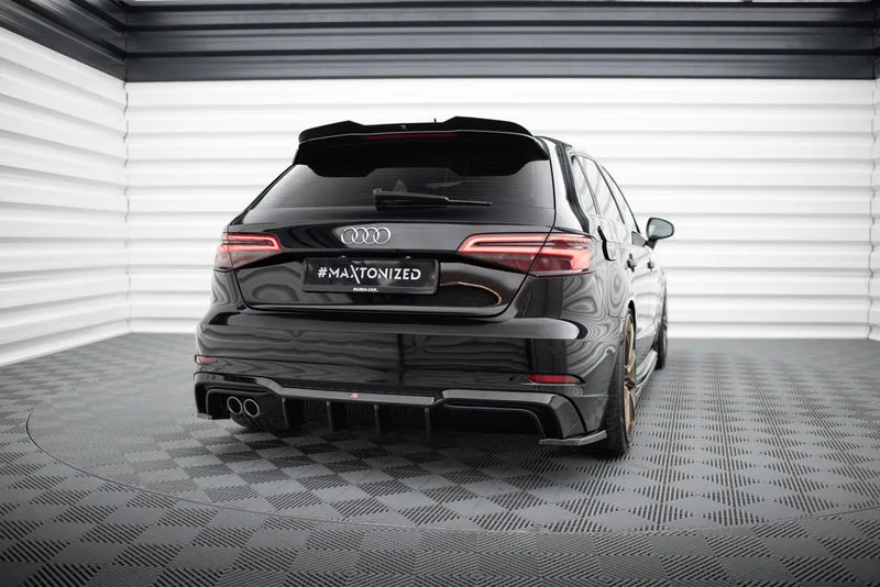 Rear valance — Audi A3 S-Line Sportback 8V Facelift (Version with dual Exhausts on one side) (2016–2020)