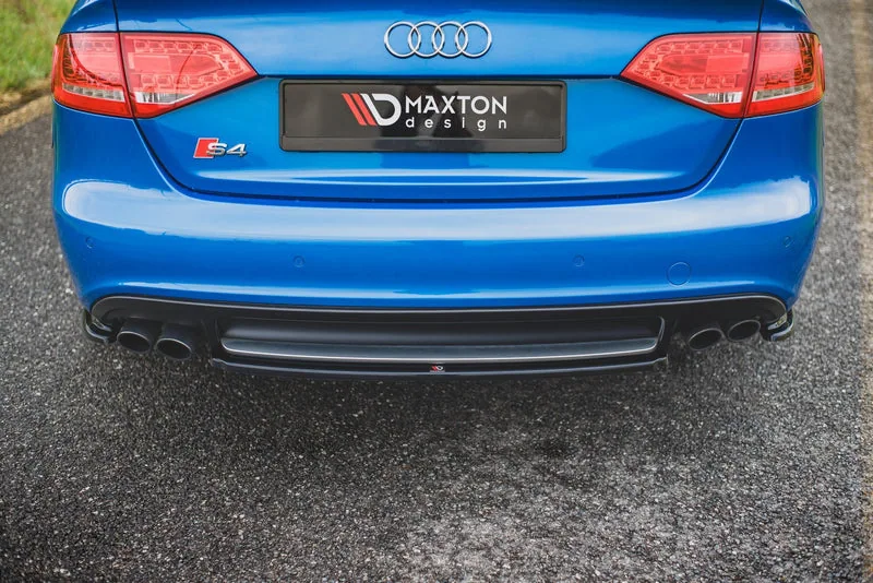 Задний сплиттер — Audi S4 / A4 S-Line B8 Sedan (2007–2011)