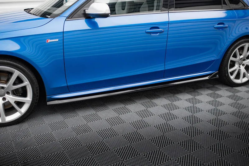 Накладки на пороги V.4 — Audi A4 / A4 S-Line / S4 B8 (2007–2015)