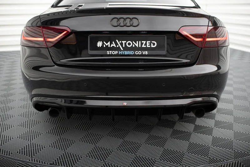 Задний диффузор — Audi A5 Coupe / Cabrio S-Line 8T (Version with single Exhausts on both sides) (2007–2011)