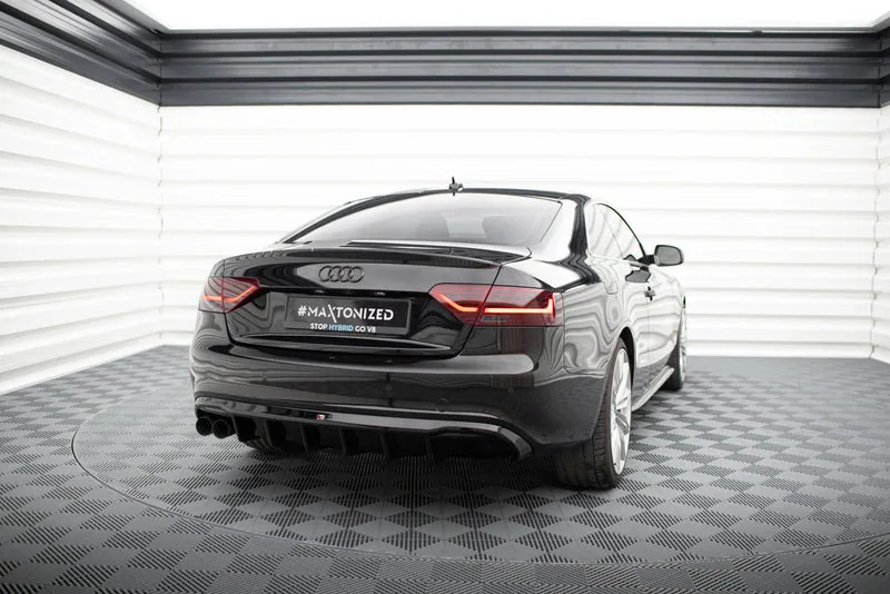 Rear valance — Audi A5 Coupe / Cabrio S-Line 8T (Single side dual Exhaust version) (2007–2011)