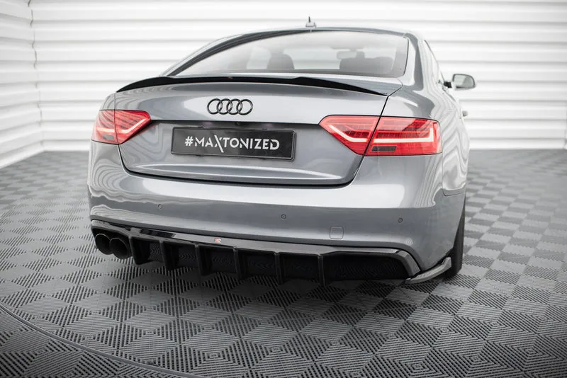 Tagumine difuusor — Audi S5 / A5 S-Line 8T Facelift (Single side dual Exhaust version) (2011–2016)
