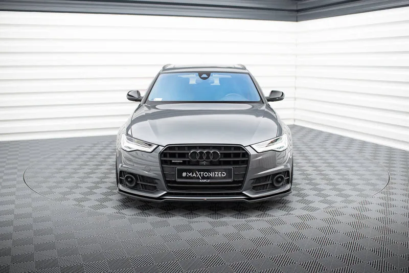 Front splitter V.2 — Audi A6 / A6 C7 S-line/ S6 C7 Facelift (2014–2017)
