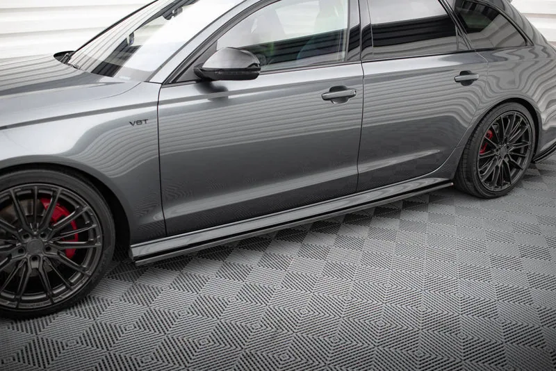 Накладки на пороги — Audi S6 / A6 S-Line / A6 C7 Facelift (2014–2017)