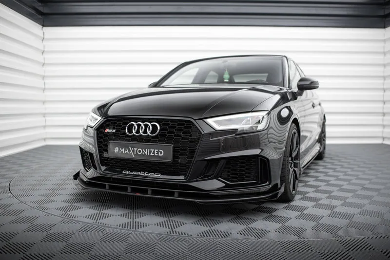 Esisplitter Street Pro V.1 + tiivakesed — Audi RS3 Sedan 8V Facelift (2016–2020)