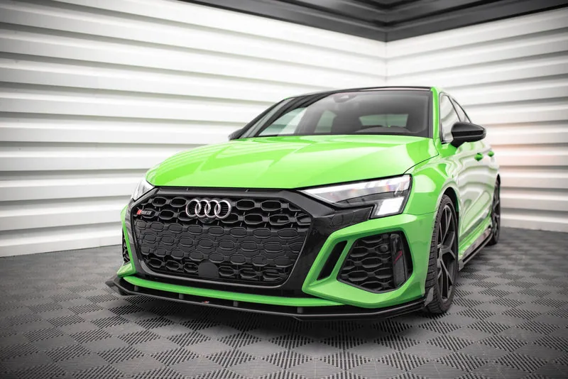 Передний сплиттер Street Pro V.1 + накладки — Audi RS3 8Y (2020–)