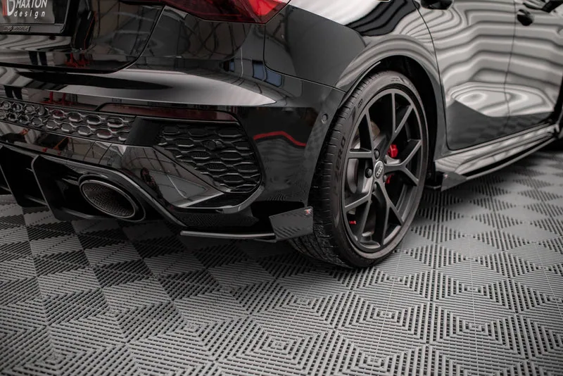 Rear side splitters Street Pro + flaps — Audi RS3 Sportback 8Y (2020–)