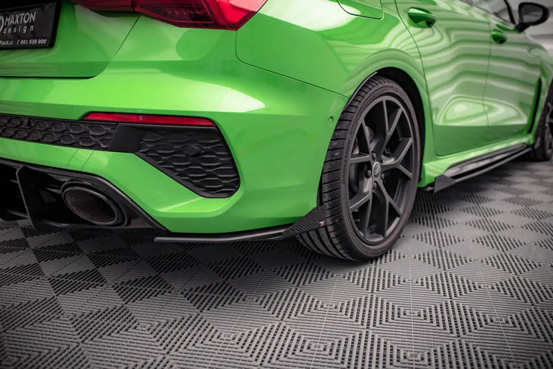 Rear side splitters Street Pro + flaps — Audi RS3 Sedan 8Y (2020–)