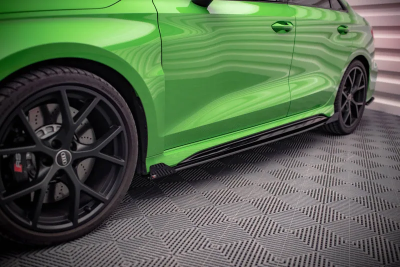 Side skirts Street Pro + flaps — Audi RS3 Sedan 8Y (2020–)