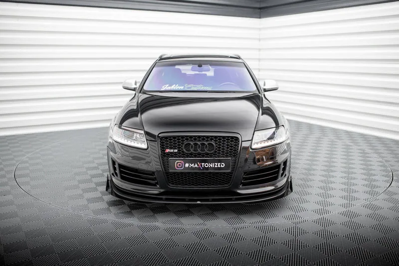 Front splitter Street Pro + flaps — Audi RS6 Avant C6 (2007–2010)