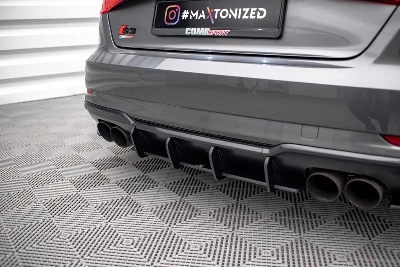 Задний диффузор Street Pro — Audi S3 Sportback 8V Facelift (2016–2020)