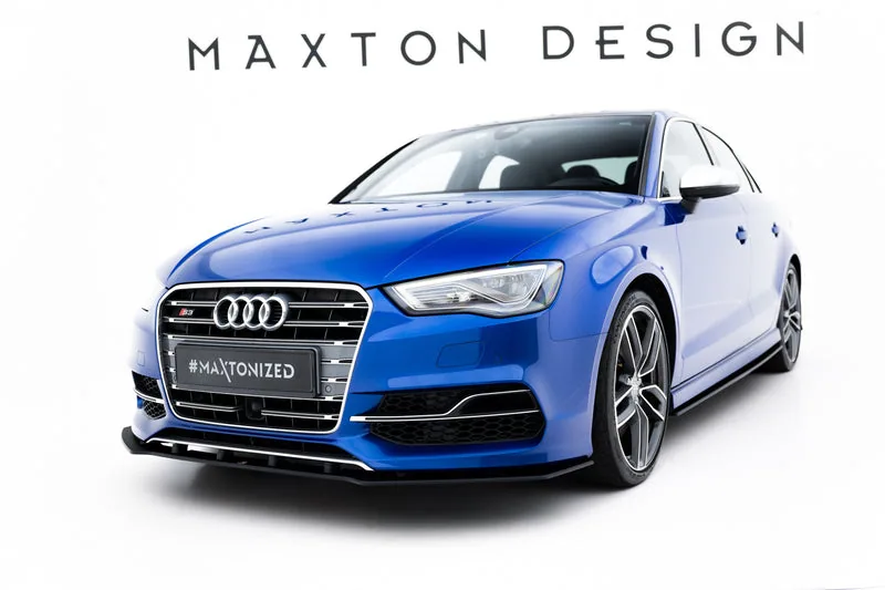 Front splitter Street Pro — Audi S3 / A3 S-Line Sedan 8V (2013–2016)
