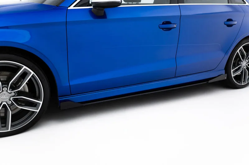 Küljeliistud Street Pro + tiivakesed — Audi S3 / A3 S-Line Sedan 8V (2013–2016)
