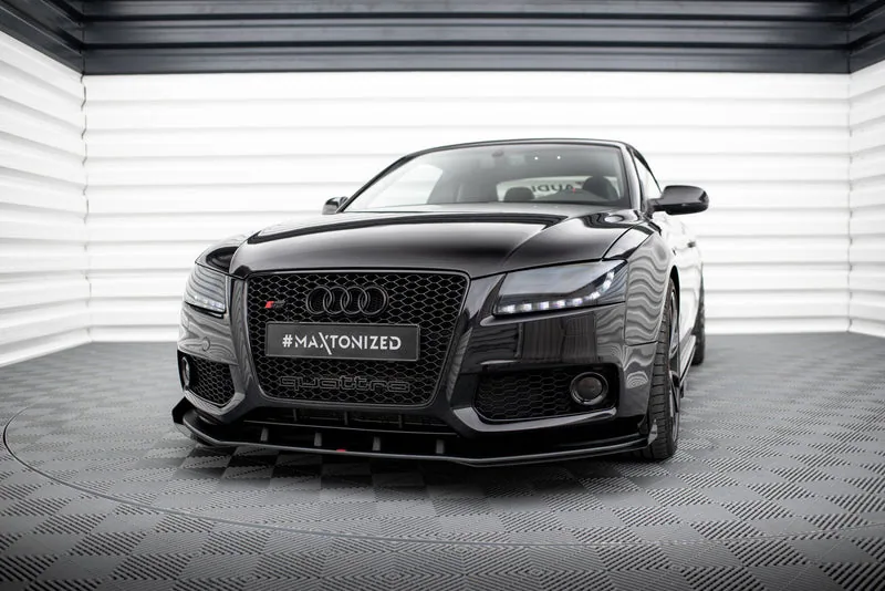 Front splitter Street Pro + flaps — Audi S5 / A5 S-Line 8T (2007–2011)