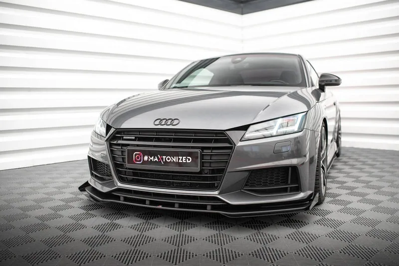 Передний сплиттер Street Pro + накладки — Audi TT S / S-Line 8S (2014–)