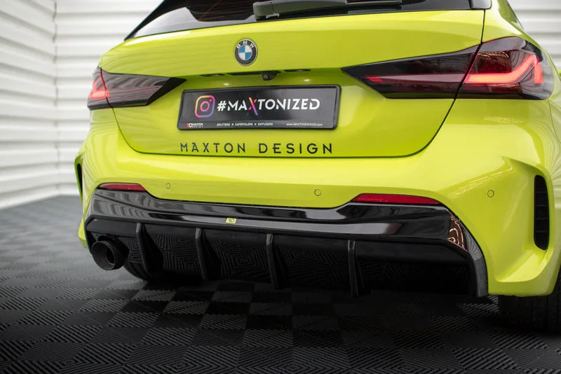 Tagumine difuusor V.3 — BMW 1 M-Pack / 128ti F40 (Version with single Exhaust tips on one side) (2019–2024)