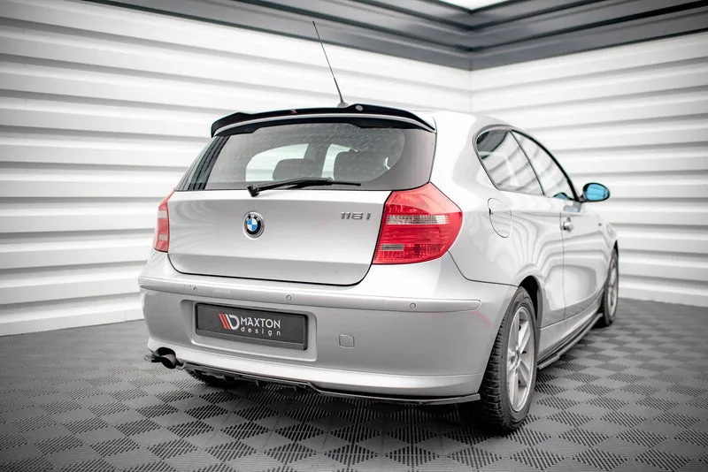 Задний сплиттер с вертикальными рёбрами — BMW 1 E81 Facelift (2007–2011)