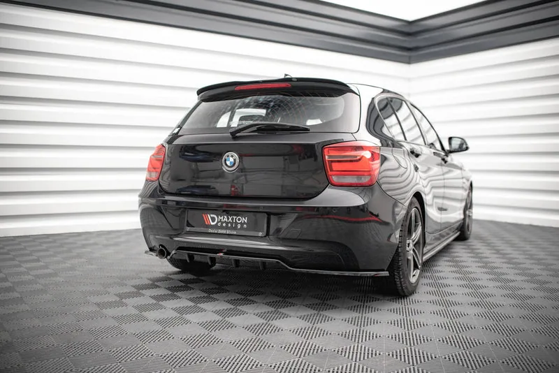 Rear side splitters with vertical bars — BMW 1 F20 (2011–2015)
