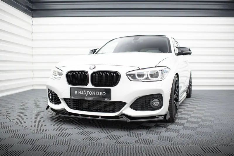 Esisplitter V.5 + tiivakesed — BMW 1 M-Pack / M140i F20 Facelift (2015–2019)