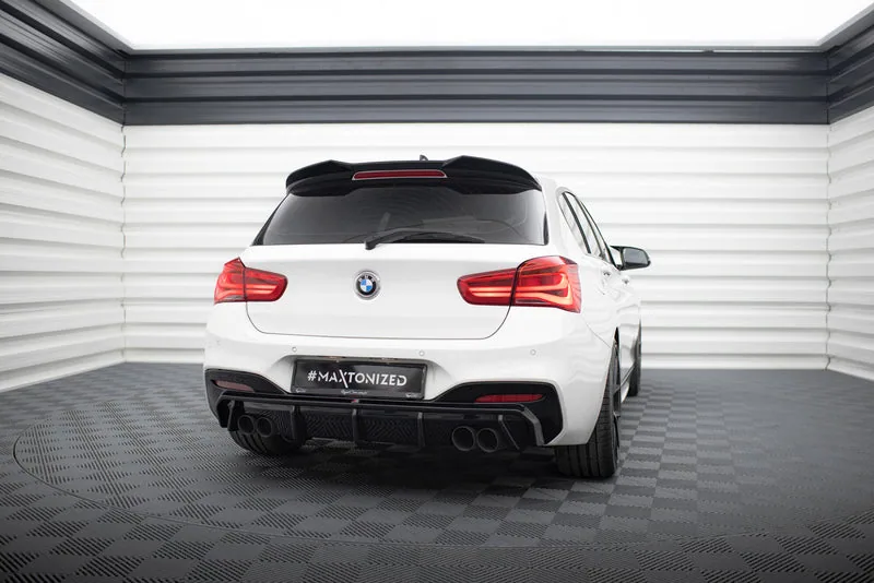 Задний диффузор V.3 — BMW 1 M-Pack / M140i F20 Facelift (Version with dual Exhausts on both sides) (2015–2019)
