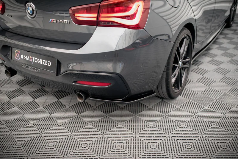 Rear side splitters — BMW 1 F20/F21 M-Power Facelift (2015–2019)