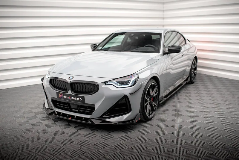 Передний сплиттер V.2 + накладки — BMW 2 Coupe M-Pack / M240i G42 (2021–)
