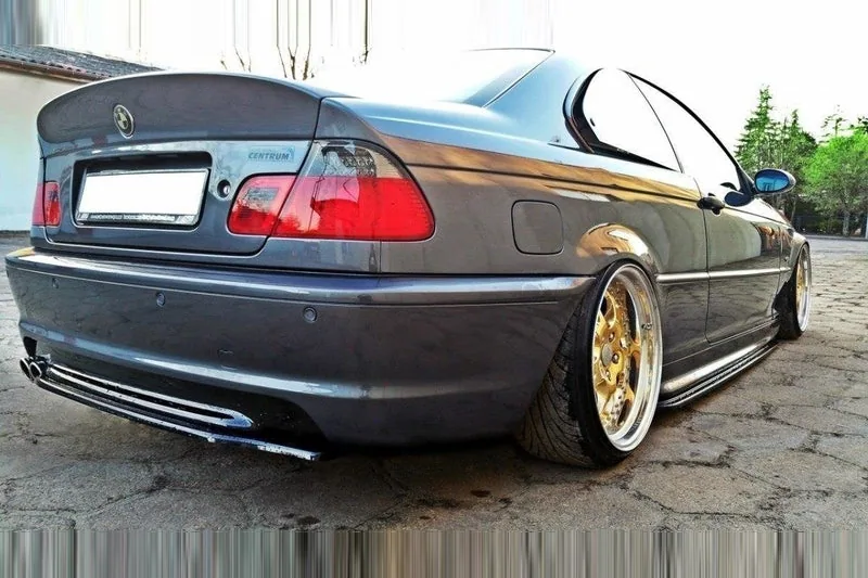 Rear splitter — BMW 3 E46 MPACK Coupe (without vertical bars) (1998–2005)