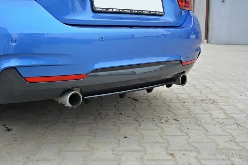 Задний сплиттер — BMW 4 Coupe / Gran Coupe / Cabrio M-Pack F32 / F36 / F33 (with vertical bars) (2013–2020)