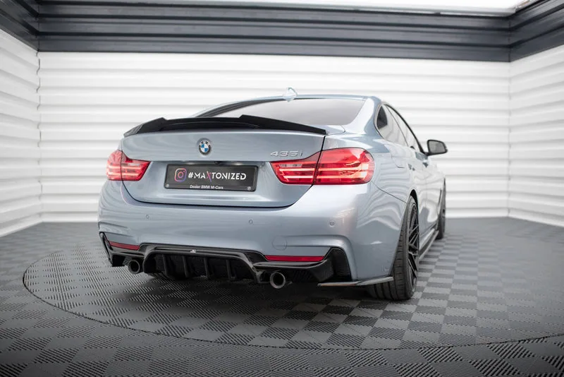 Задний диффузор — BMW 4 Coupe / Gran Coupe / Cabrio M-Pack F32 / F36 / F33 (Version with single Exhausts on both sides) (2013–2020)