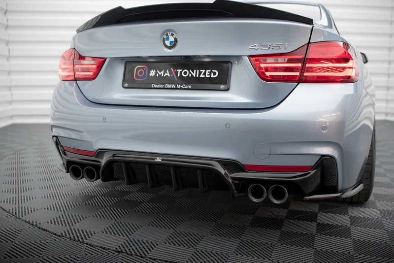 Tagumine difuusor — BMW 4 Coupe / Gran Coupe / Cabrio M-Pack F32 / F36 / F33 (Version with dual Exhausts on both sides) (2013–2020)