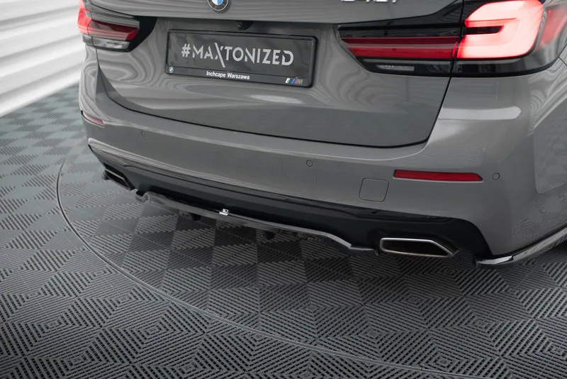Задний сплиттер с вертикальными рёбрами — BMW 5 G30 / G31 Facelift (2017–2020)