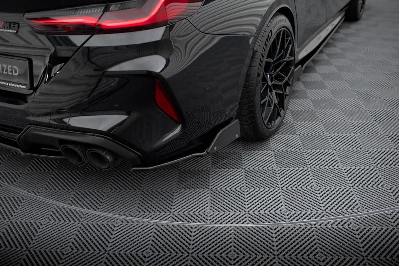 Задние боковые сплиттеры V.1 + накладки — BMW M8 Gran Coupe F93 (2019–2022)