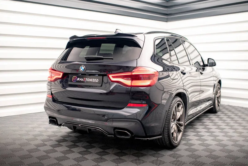 Задний сплиттер с вертикальными рёбрами — BMW X3 M40i / M40d G01 (2017–2021)