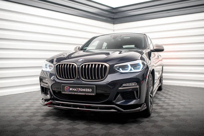 Передний сплиттер V.2 — BMW X4 M-Pack G02 (2018–2021)